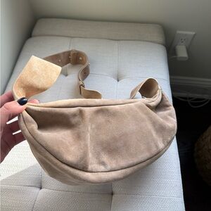 COS suede sling bag